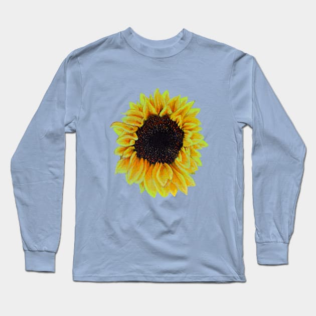 SUMMER SUNFLOWER Long Sleeve T-Shirt by Planet Earth Design